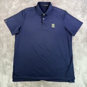 RLX Ralph Lauren Pine Valley Golf Polo Men’s XL Navy Performance Stretch Rare
